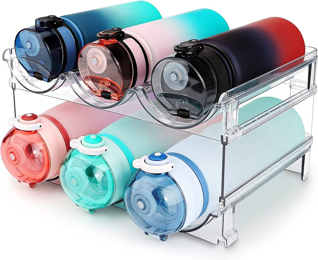 Organizador Apilable de Botellas para Alacena y Nevera - Pack de 2