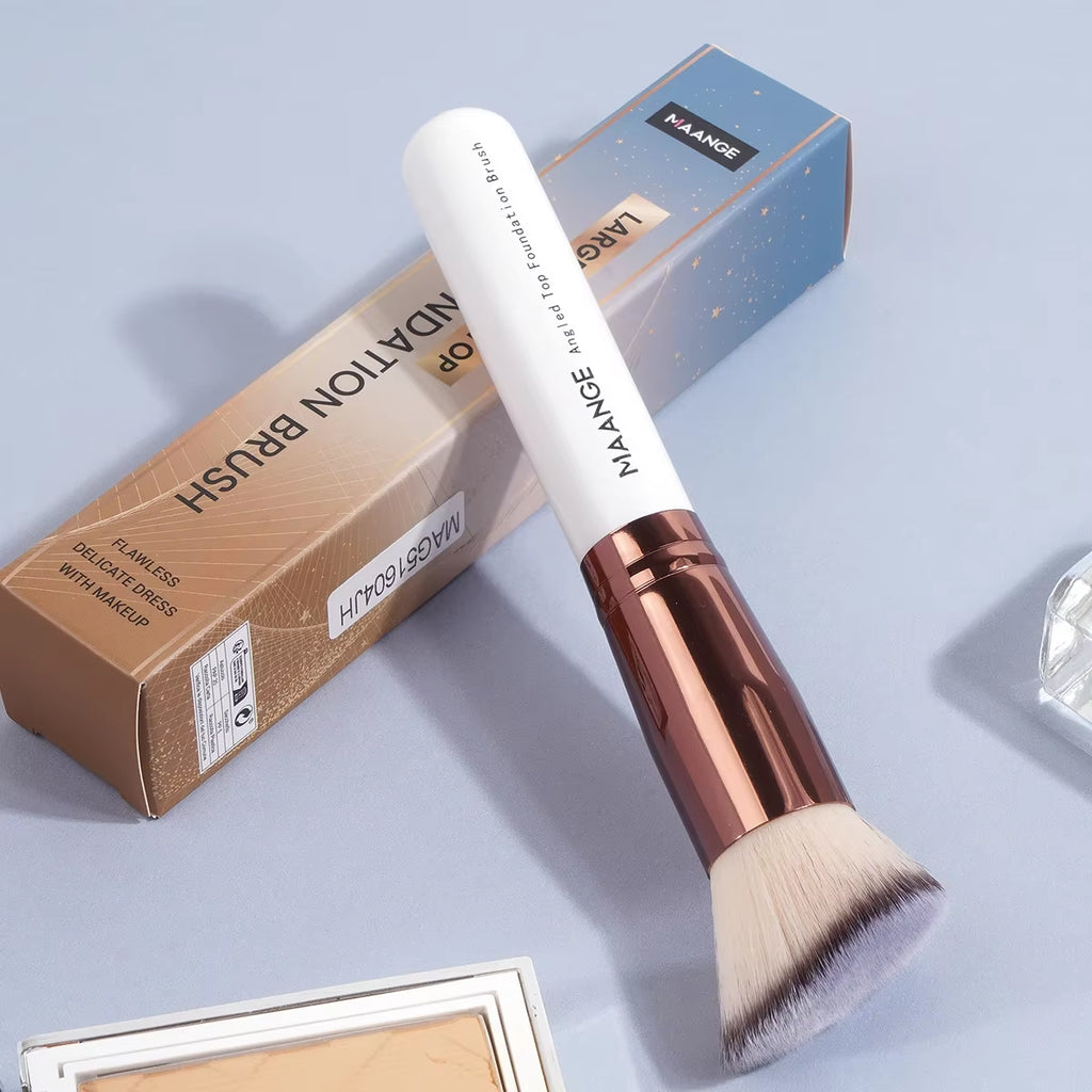 Set de 2 Brochas de Maquillaje Kabuki para Base y Polvo - Cerdas Suaves