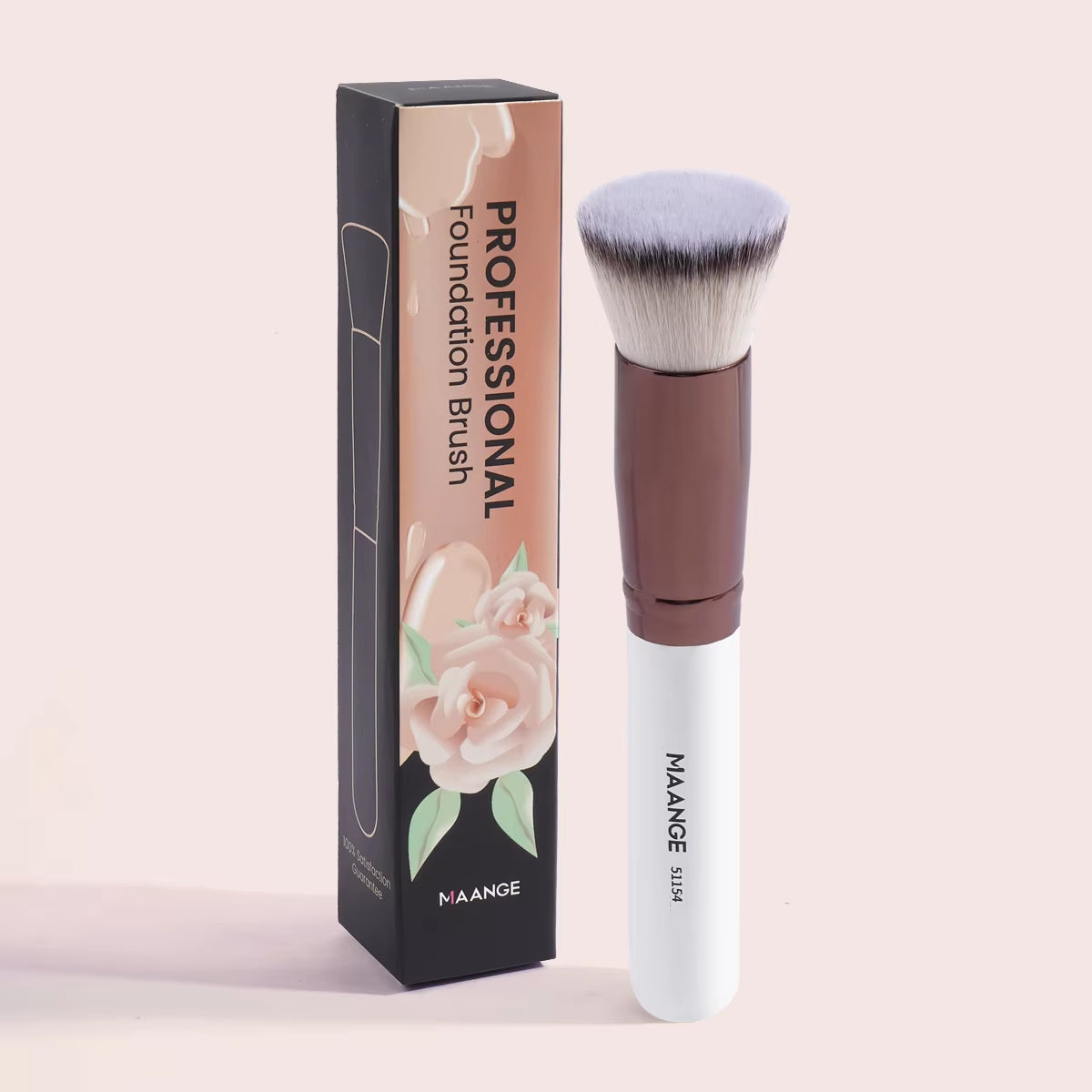 Set de 2 Brochas de Maquillaje Kabuki para Base y Polvo - Cerdas Suaves