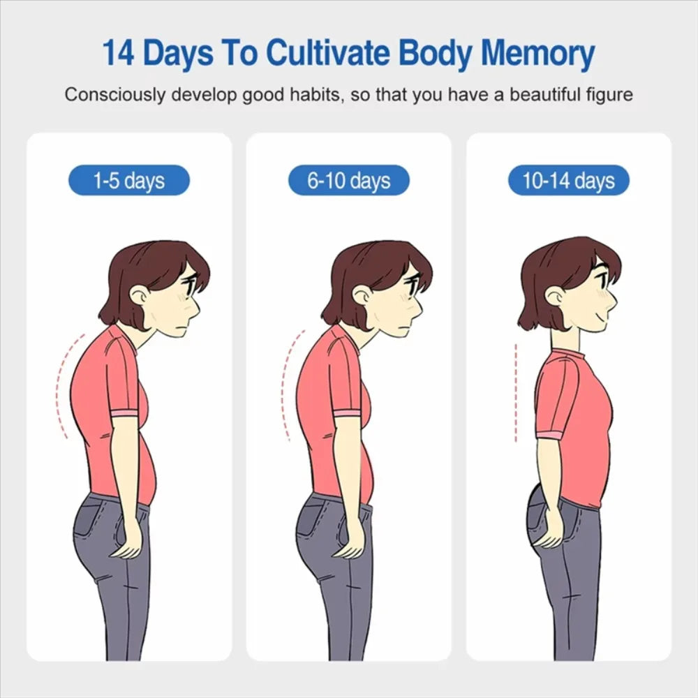 Corrector de Postura Inteligente con Vibración - Enderezador de Espalda Invisible y Ajustable para Hombre, Mujer y Niños