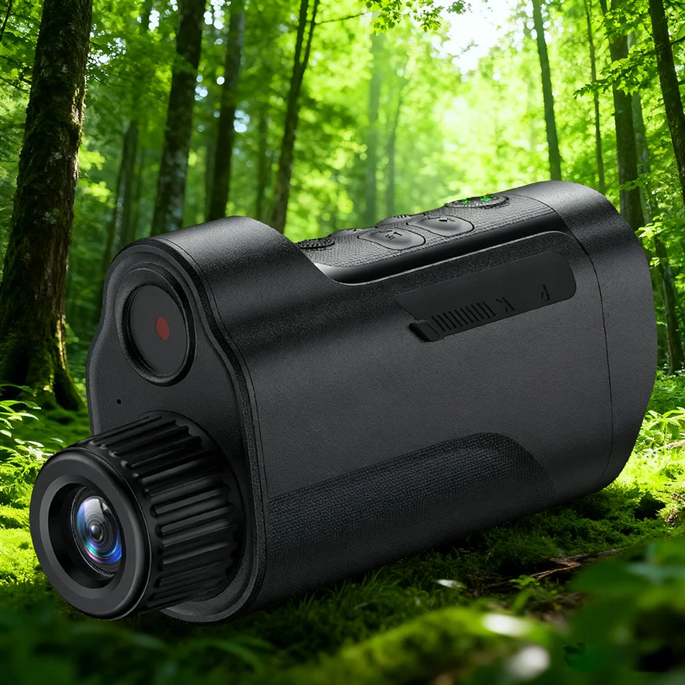 Monocular de Visión Nocturna 1080P con Zoom 10X - Cámara Infrarroja para Caza, Camping y Exploración, Graba Foto y Vídeo