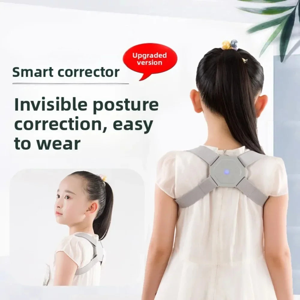 Corrector de Postura Inteligente con Vibración - Enderezador de Espalda Invisible y Ajustable para Hombre, Mujer y Niños