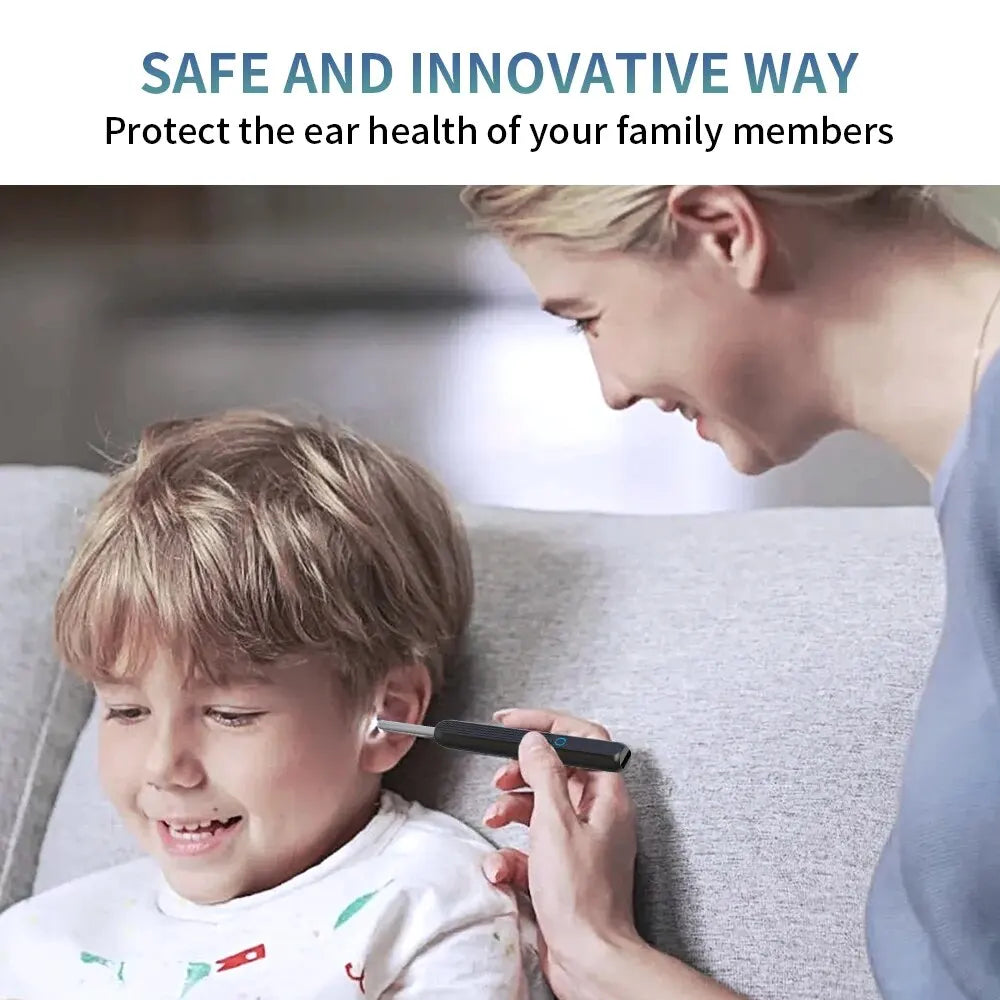 Limpiador de Oídos Inalámbrico con Cámara HD - Endoscopio Visual para Cerumen, Compatible con iOS y Android