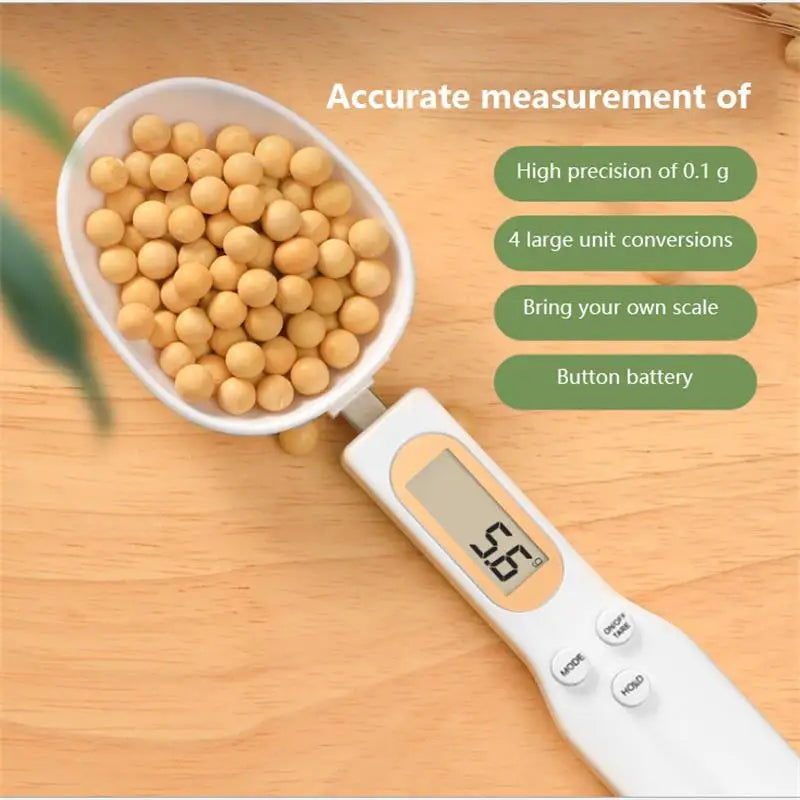 Cuchara Báscula Digital de Cocina - Medidora Electrónica de Precisión para Café, Repostería y Especias