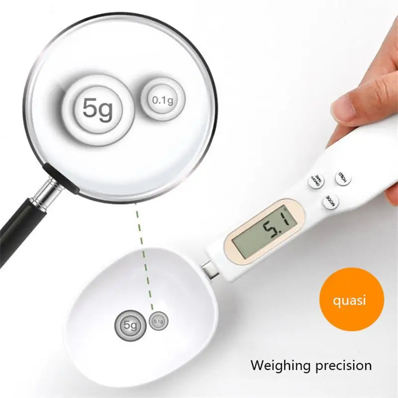 Cuchara Báscula Digital de Cocina - Medidora Electrónica de Precisión para Café, Repostería y Especias