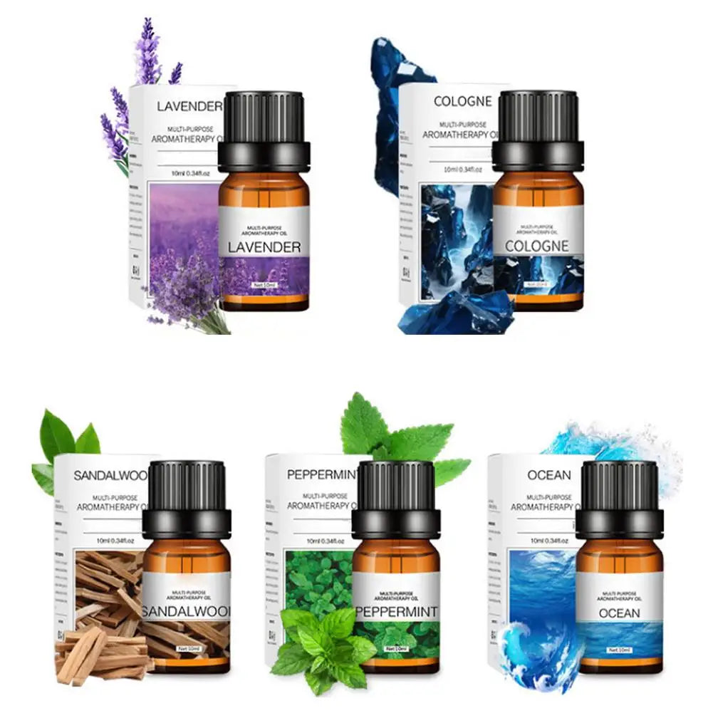 10Ml Fragrance Oils Gift Box Fruit Aroma Oil for Humidifier Diffuser Candle Soap Making Air Freshener Oil