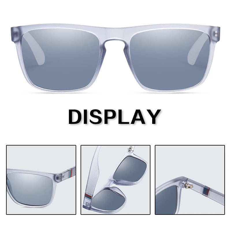 Gafas de Sol Polarizadas Cuadradas - Protección UV400 para Hombre y Mujer | Conducir, Pescar y Playa