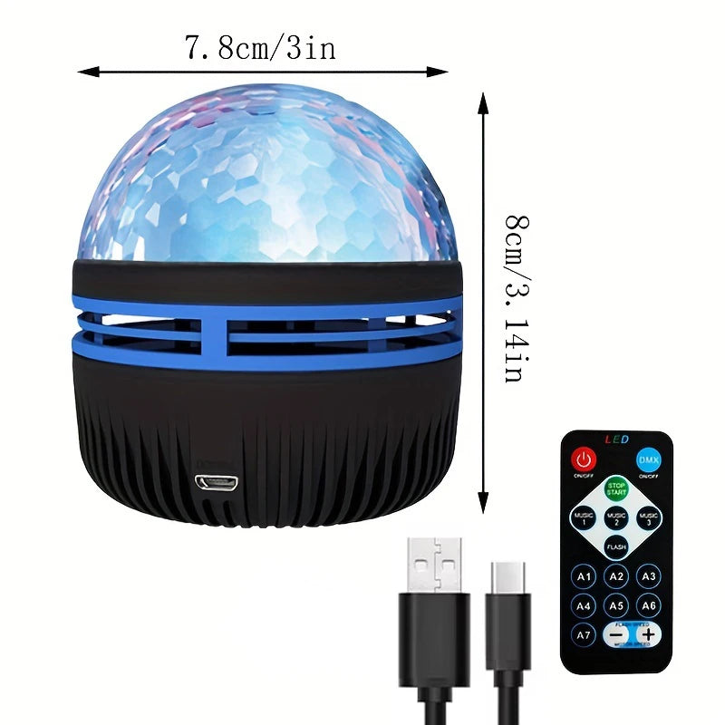 Proyector Galaxia LED con Control Remoto - Luz Nocturna Aurora 360° para Dormitorio, Techo y Fiestas