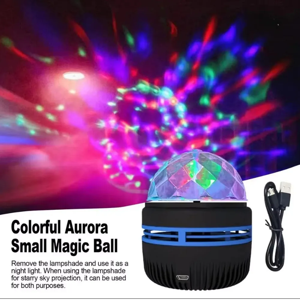 Proyector Galaxia LED - Lámpara de Noche Cielo Estrellado con Control Remoto, Luz RGB para Dormitorio y Fiestas