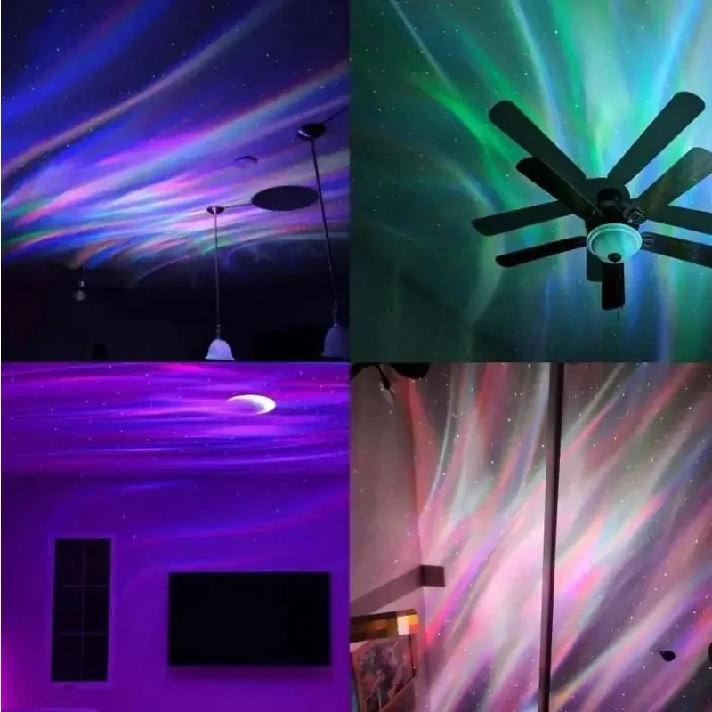 Proyector Galaxia LED - Lámpara de Noche Cielo Estrellado con Control Remoto, Luz RGB para Dormitorio y Fiestas