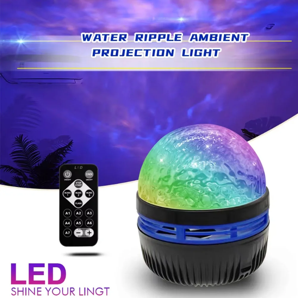 Proyector Galaxia LED - Lámpara de Noche Cielo Estrellado con Control Remoto, Luz RGB para Dormitorio y Fiestas