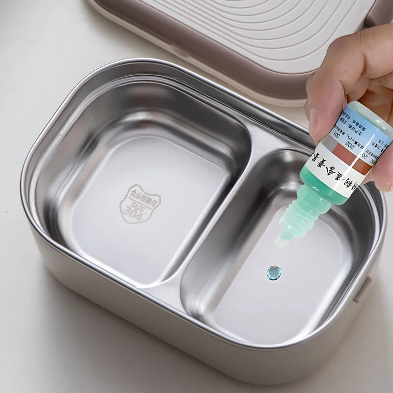 Lonchera Eléctrica Portátil - Calienta tu Comida en 15 Minutos | Acero Inoxidable 1L