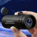 Monocular Telescopio HD 2000x25 - Portátil de Alta Potencia para Acampada, Conciertos, Aves y Observación de Estrellas