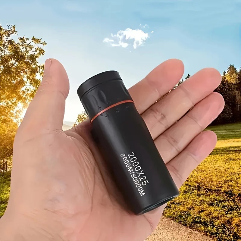 Monocular Telescopio HD 2000x25 - Portátil de Alta Potencia para Acampada, Conciertos, Aves y Observación de Estrellas