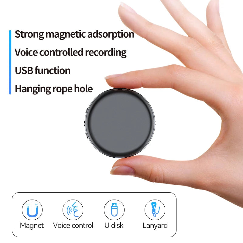 Grabadora de Voz Digital Activada por Voz - Mini Dictáfono 100 Horas HD con Reducción de Ruido y USB